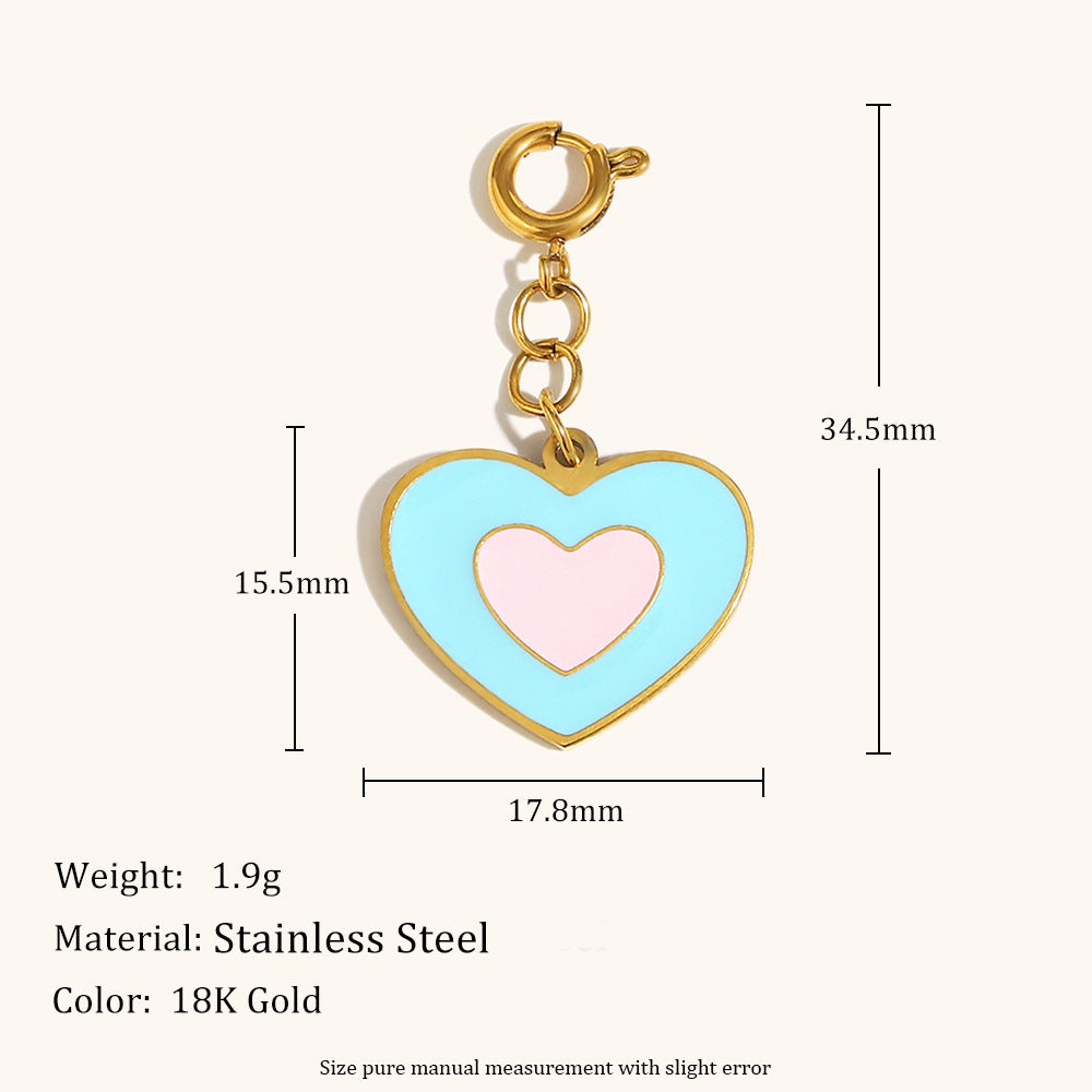 Pendentif européen et américain pendentif acier inoxydable plaqué