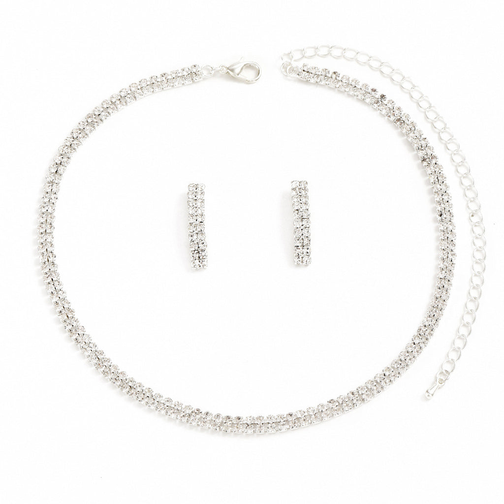 Ensemble de bijoux Femmes Baguette Tennis CZ 3Pcs