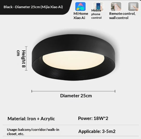Full Spectrum Minimaliste style italien soins des yeux plafond lumière pour la chambre