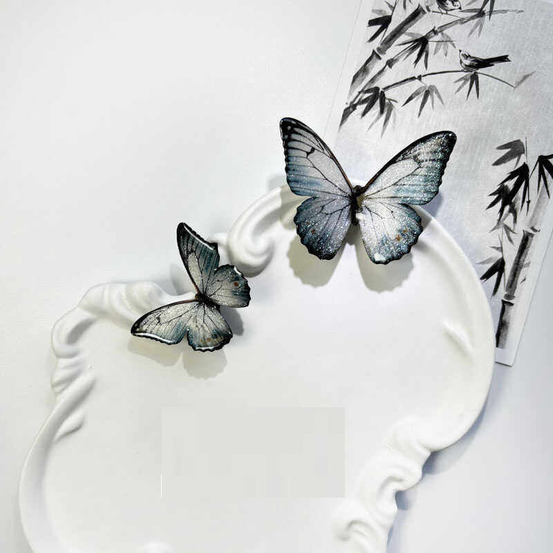 Minimalist encre lavage style papillon cheveux clip