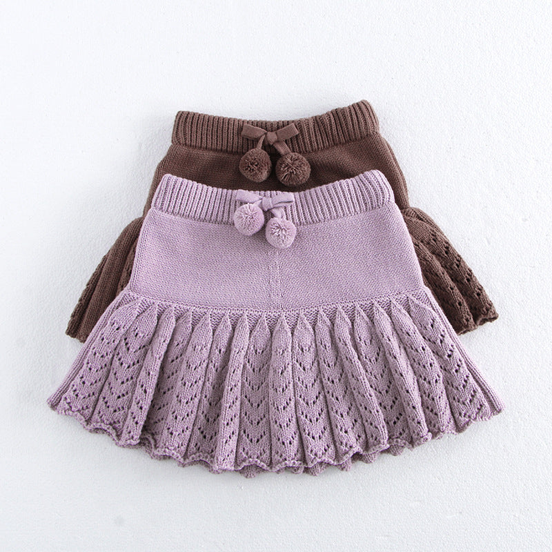 Filles Hollow Retro Plantskirt plissé