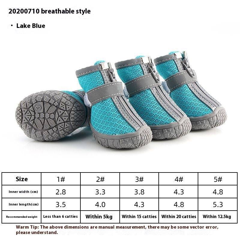 Chaussures pour chiens imperméables, antidérapantes, résistantes à l'usure