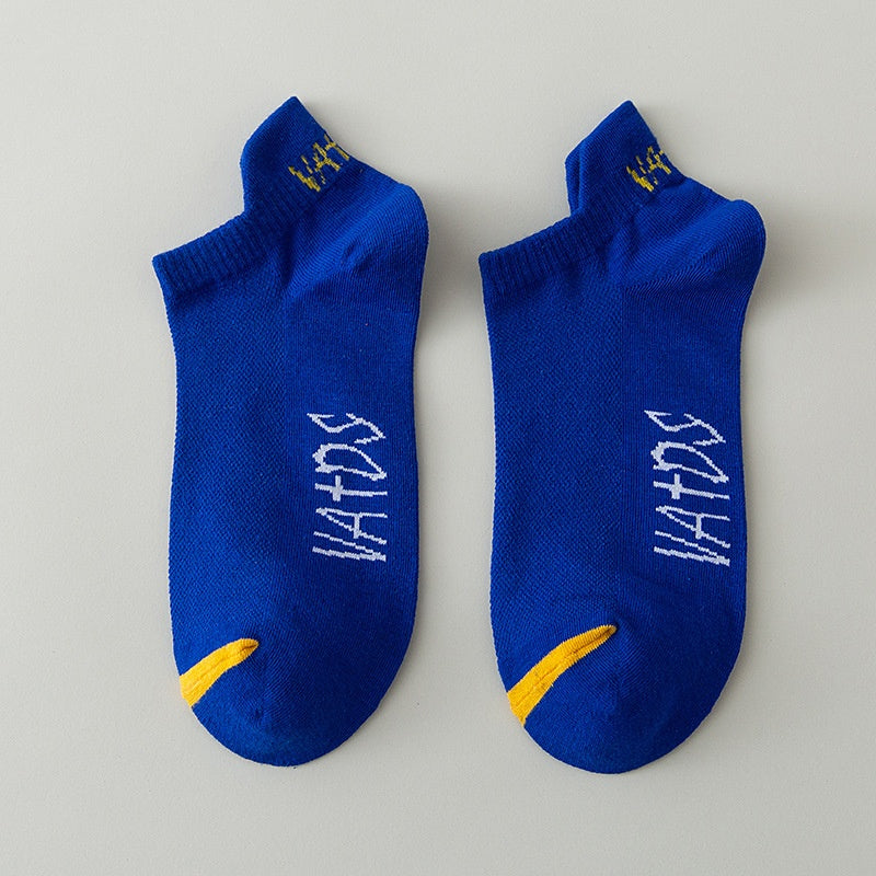 Season Thin Absorb Sweat Short Mesh Respirant Pure Cotton Chaussettes sport homme