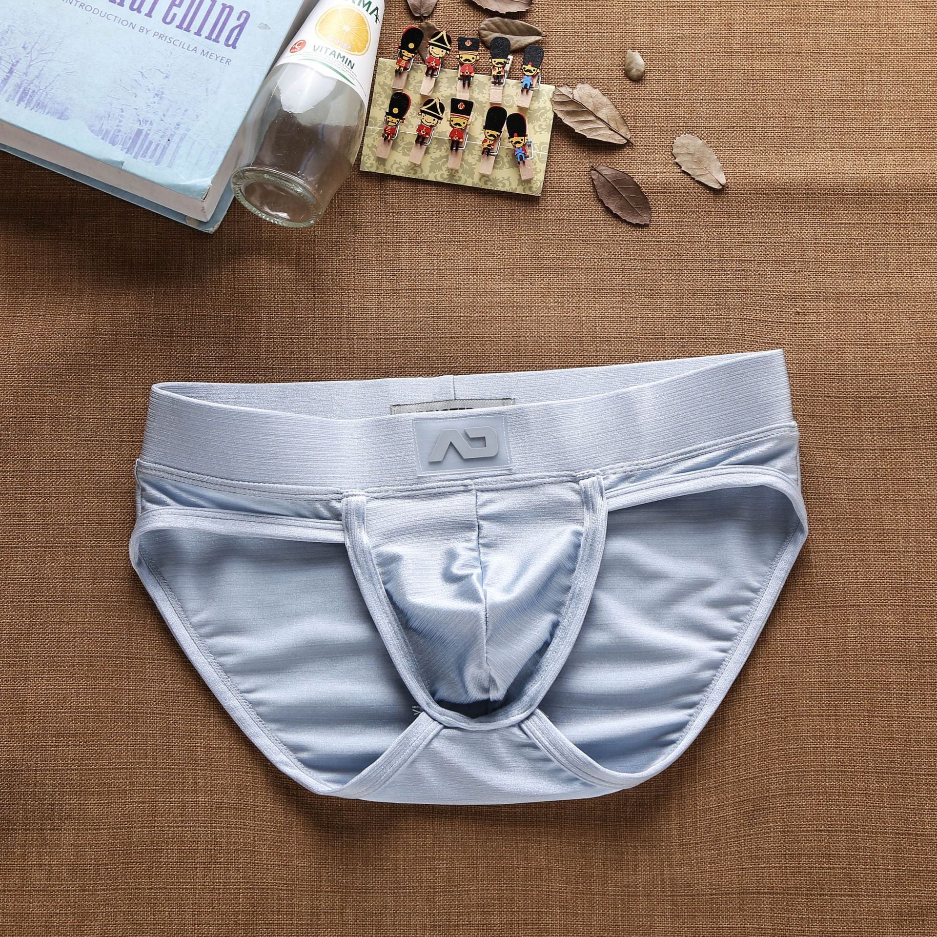 Slips brossé en nylon à faible taille pour hommes