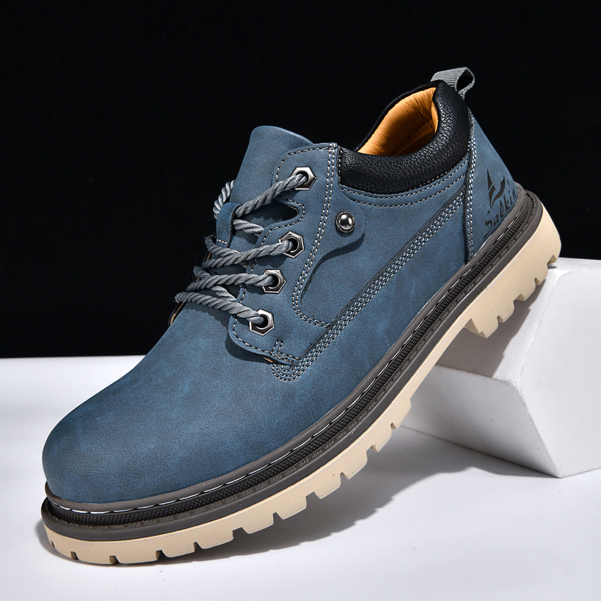 Bottes de travail de style britannique pour hommes tendance