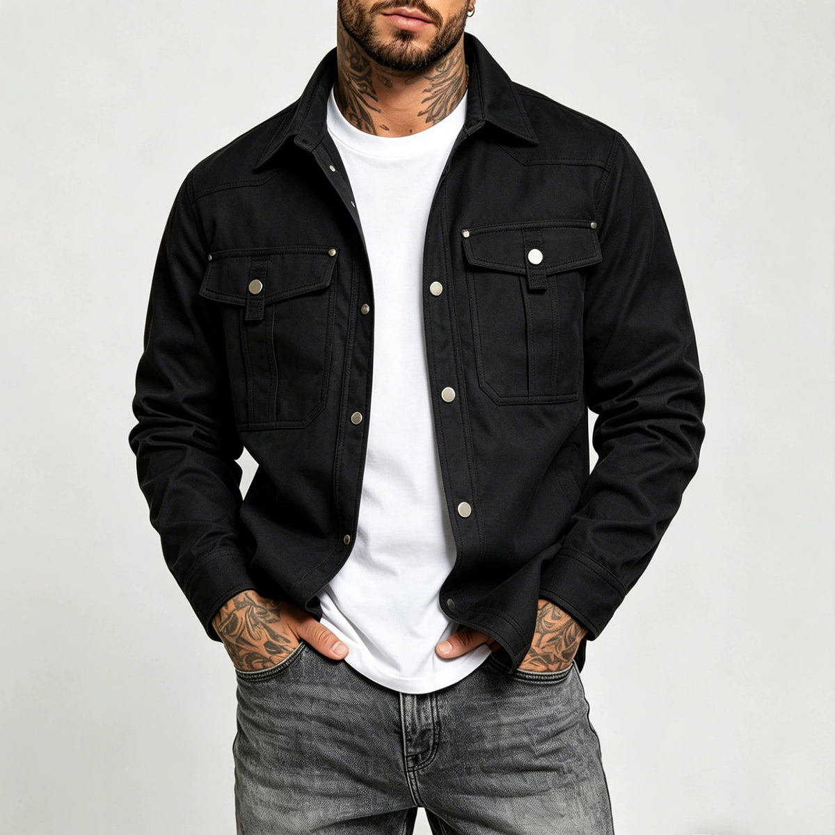 Chemise à manches longues pour hommes