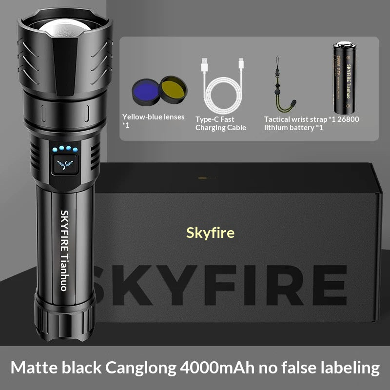 Lampe de poche ultra-brillant Laser ultra-brillant Perle à longue portée à usage extérieur