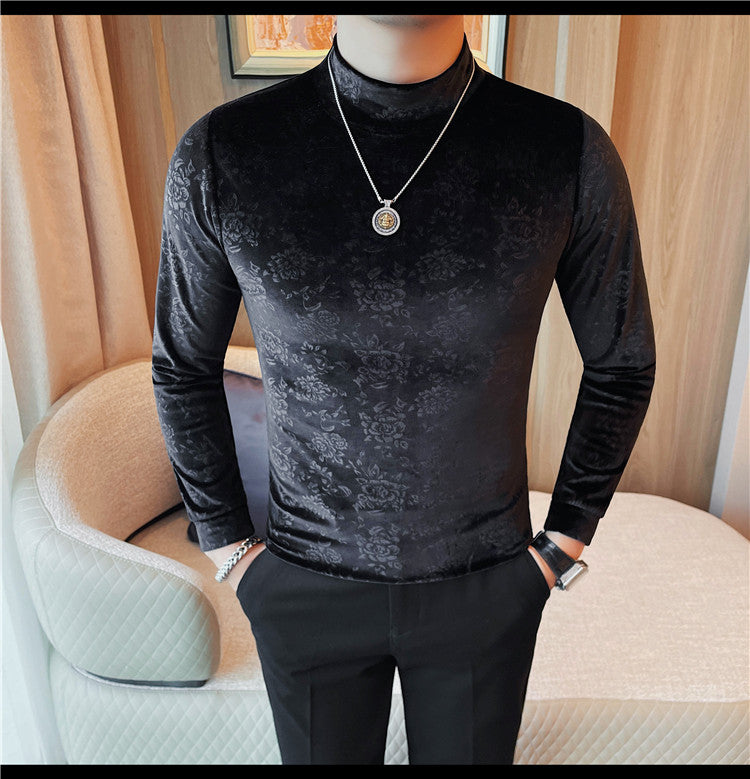 T-shirt casual à manches longues pour hommes