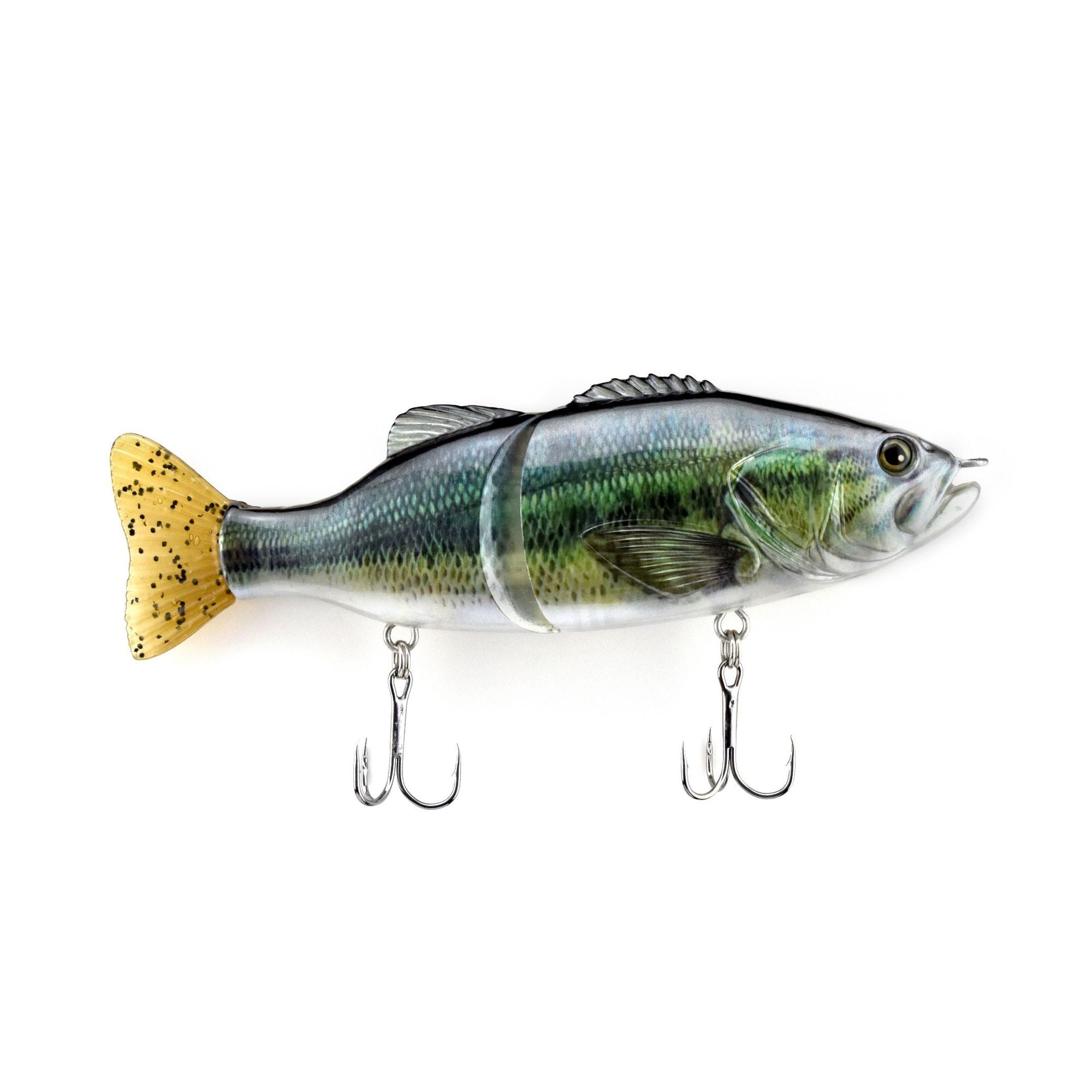 Poisson multi-sections Aile dure PVC Aile douce en forme de S Baignade Aile Lure