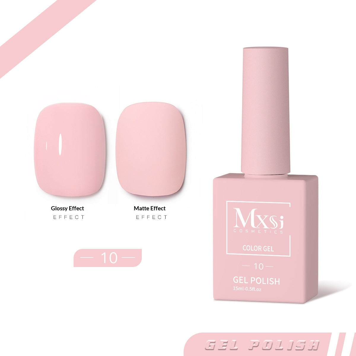 Une bouteille Une couleur tendance Gel couleur solide Nail polonais