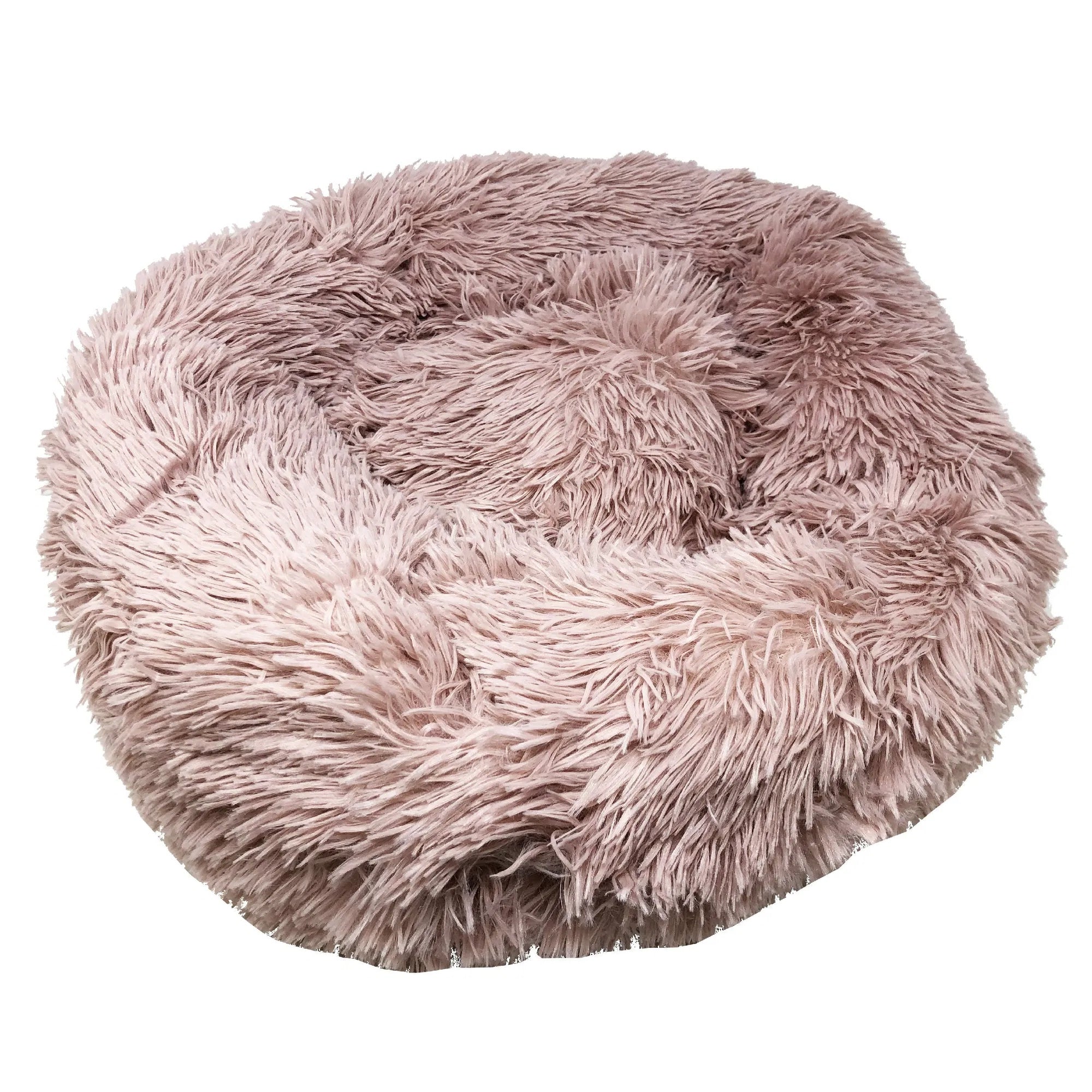 Lit de chien rond en peluche Premium