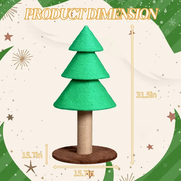 31.5dans l'arbre de Noël Cat Scratcher