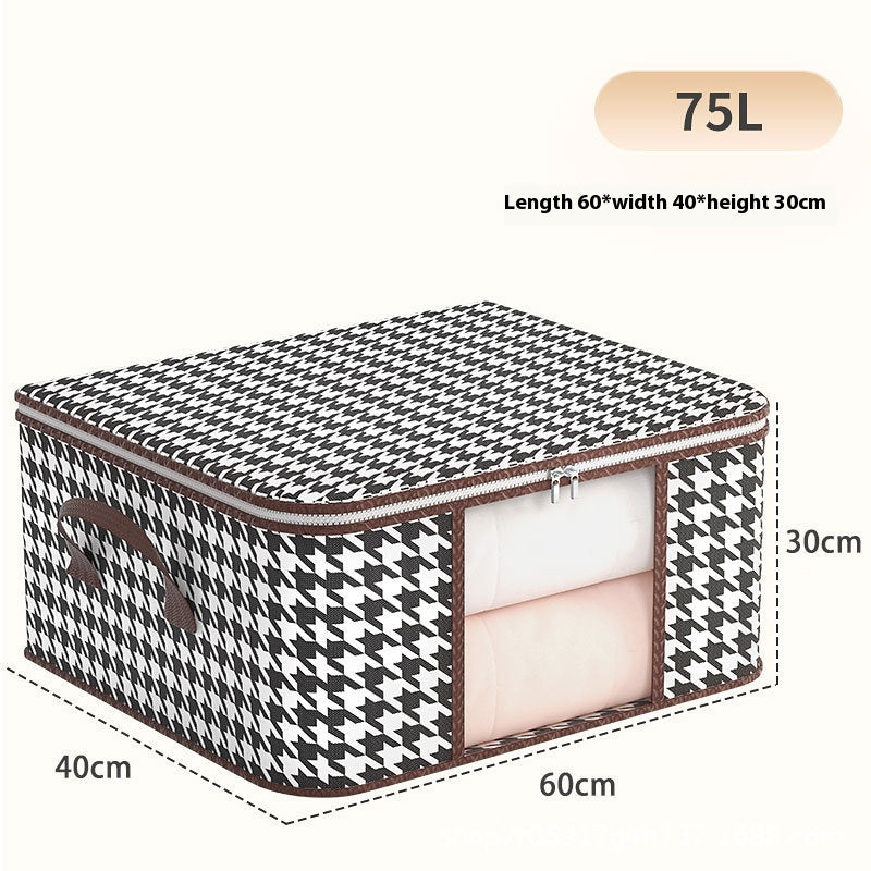 Houndstooth Visual Buggy Bag Vêtements Coffret de rangement