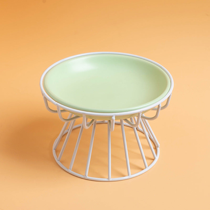 Élevée Pet Food Bowl Stand Neck Support Rack d'alimentation pour chats et chiens