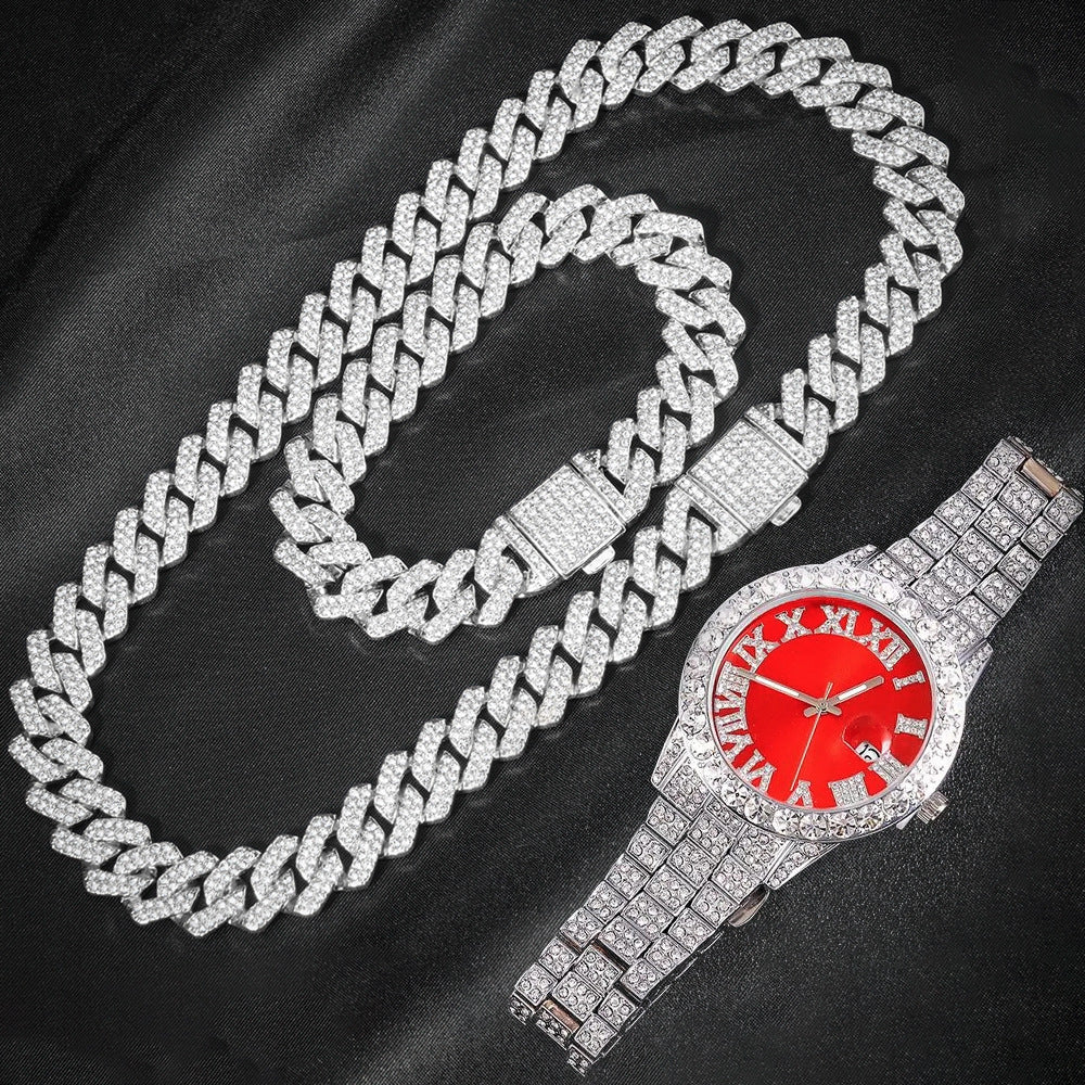 Jeu de montres Hip-Hop EuropeanAmerican 14mm Cuban-Link