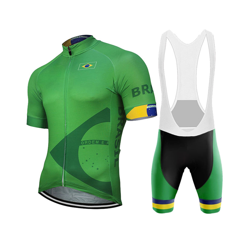 Été Brésil Team Cycling Jersey Men's Tracksuit