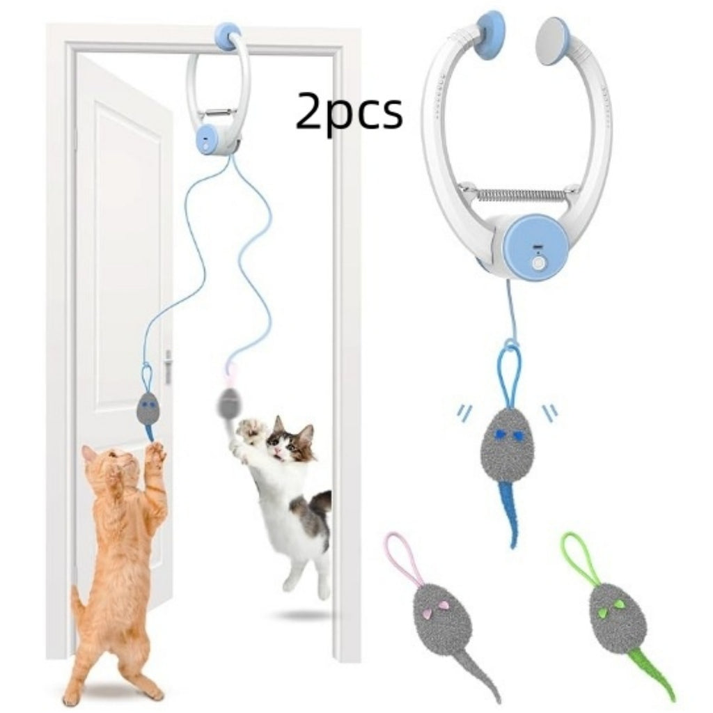 Couleur Beating Souris porte-porte électrique suspendu Automatic Interactive Toy
