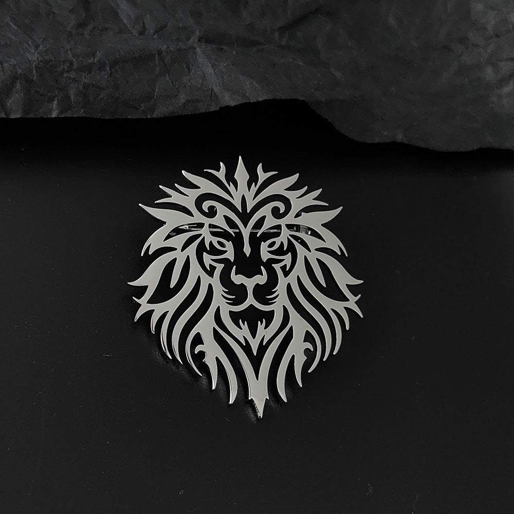 Accessoire Retro Lion-Out Hollowed Lion Brooch