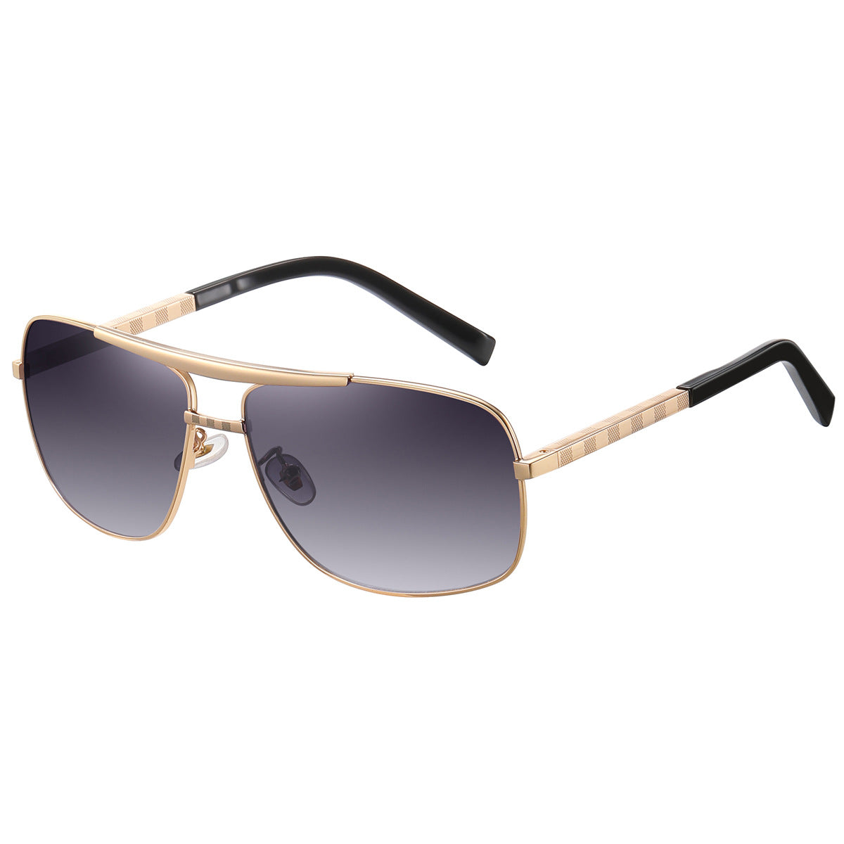 Lunettes de soleil ATTITUDE Homme Artistic Retro Box Slings Lunettes de soleil Trendy Homme Street Shades