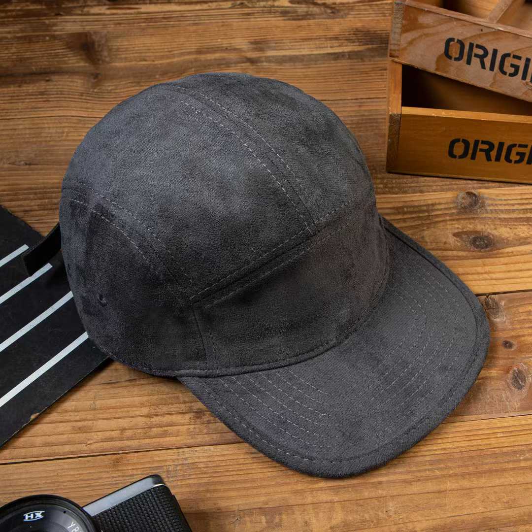 Hommes et femmes Solid-color Soft-top élégant Casual Short-brim Casquettes de baseball pour les couples