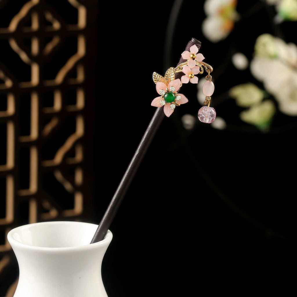 Épin à cheveux en bois de style chinois pour Updos