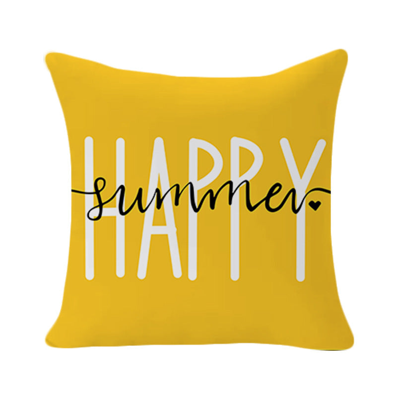 Chic Velvet Plant-Print Home Décor Couverture d'oreiller