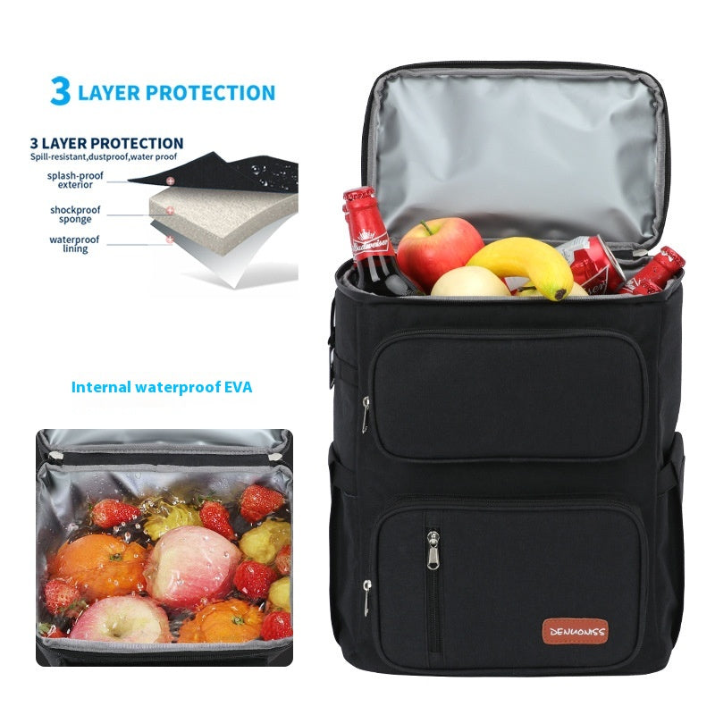 Sac à dos de préservation thermique double couche