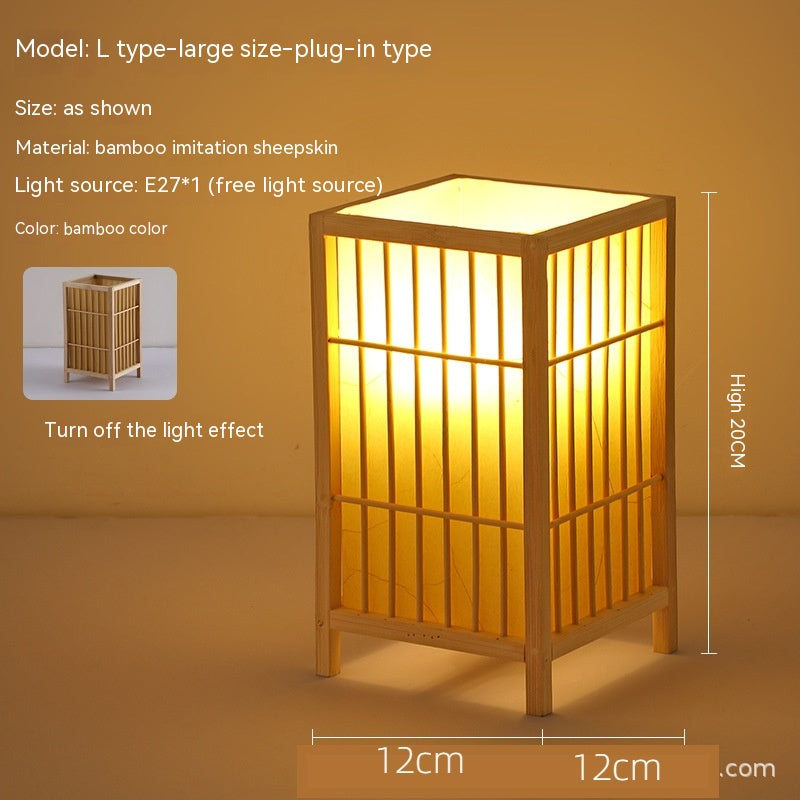 Japon Atmosphère Retro Homestay Bedroom Bedside Lampe