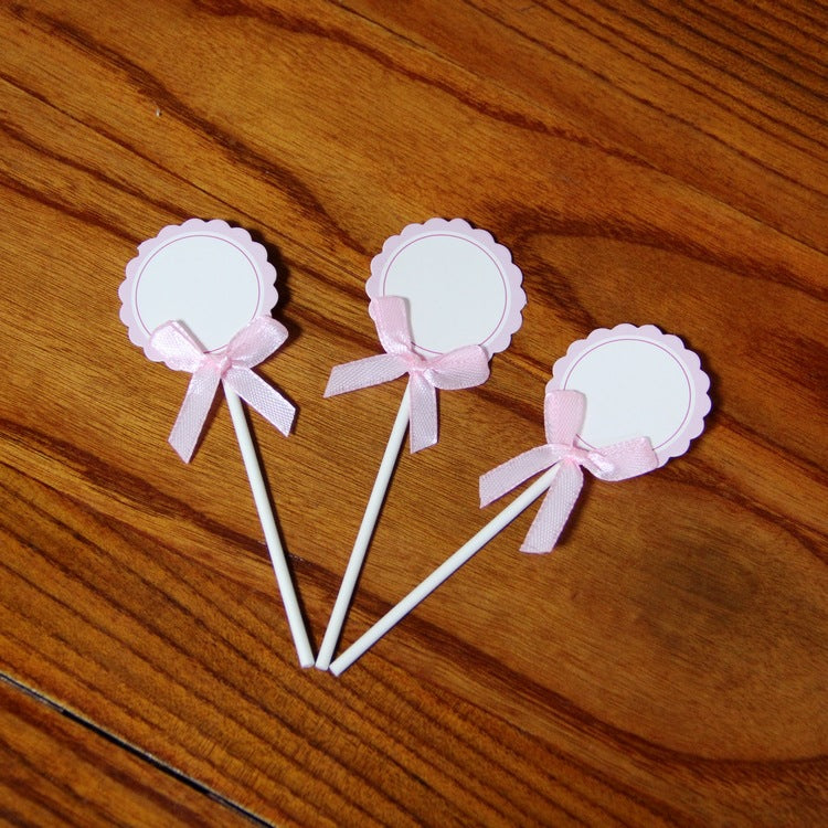 Décoration de gâteau d'anniversaire Fleur de Bowknot écrue