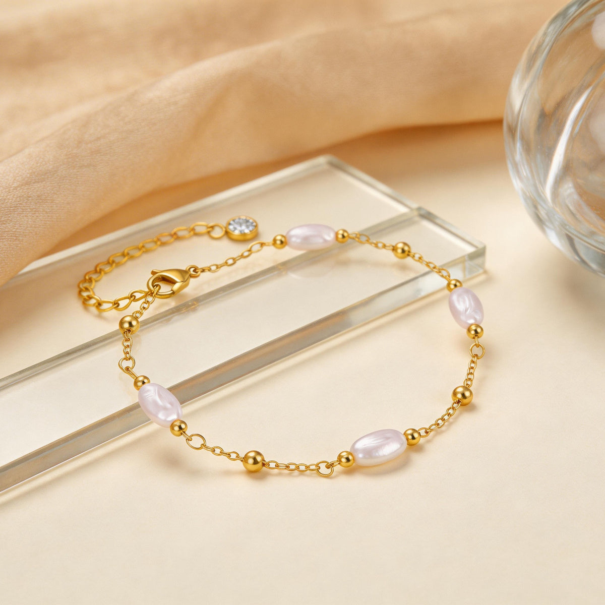 Perle chaîne Anklet Chic et élégant pour les femmes