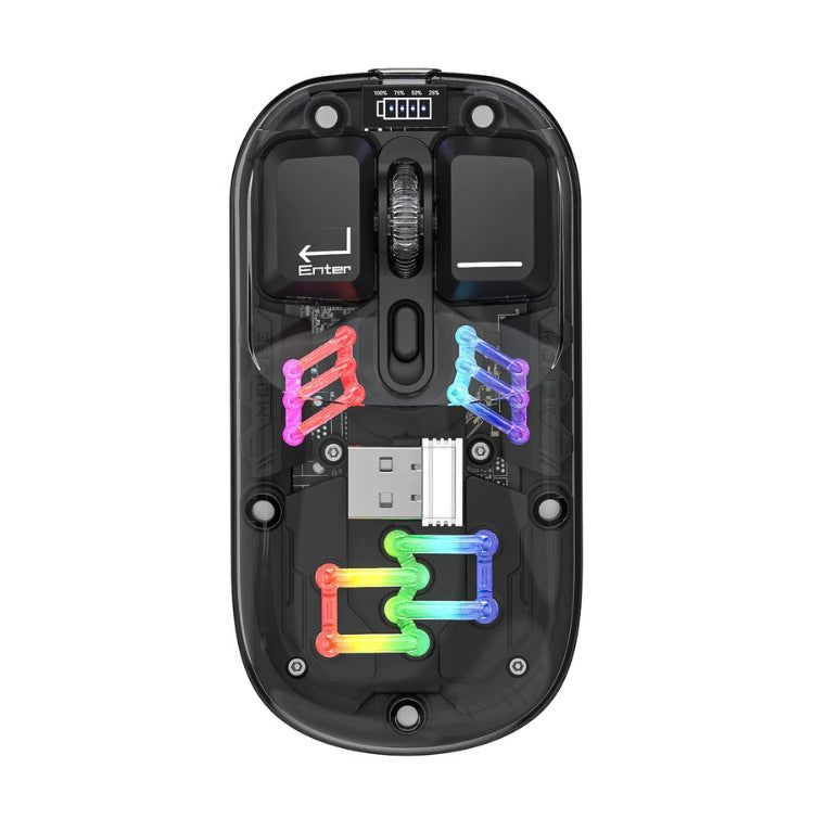 Une souris Bluetooth double mode Un bureau élégant essentiel