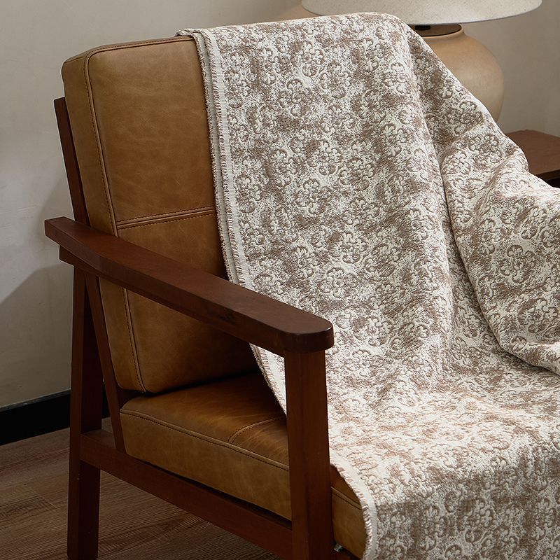 Couverture en coton tissée avec une Texture laine Couverture multifonctionnelle
