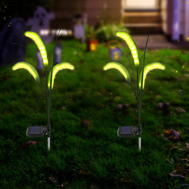 Simulation extérieure Solar Dogtail Grass Lampe LED Décoration Lampe de pelouse