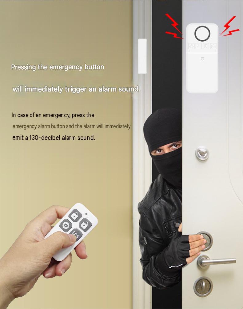 Capteur d'alarme de porte et de fenêtre sans fil avec télécommande
