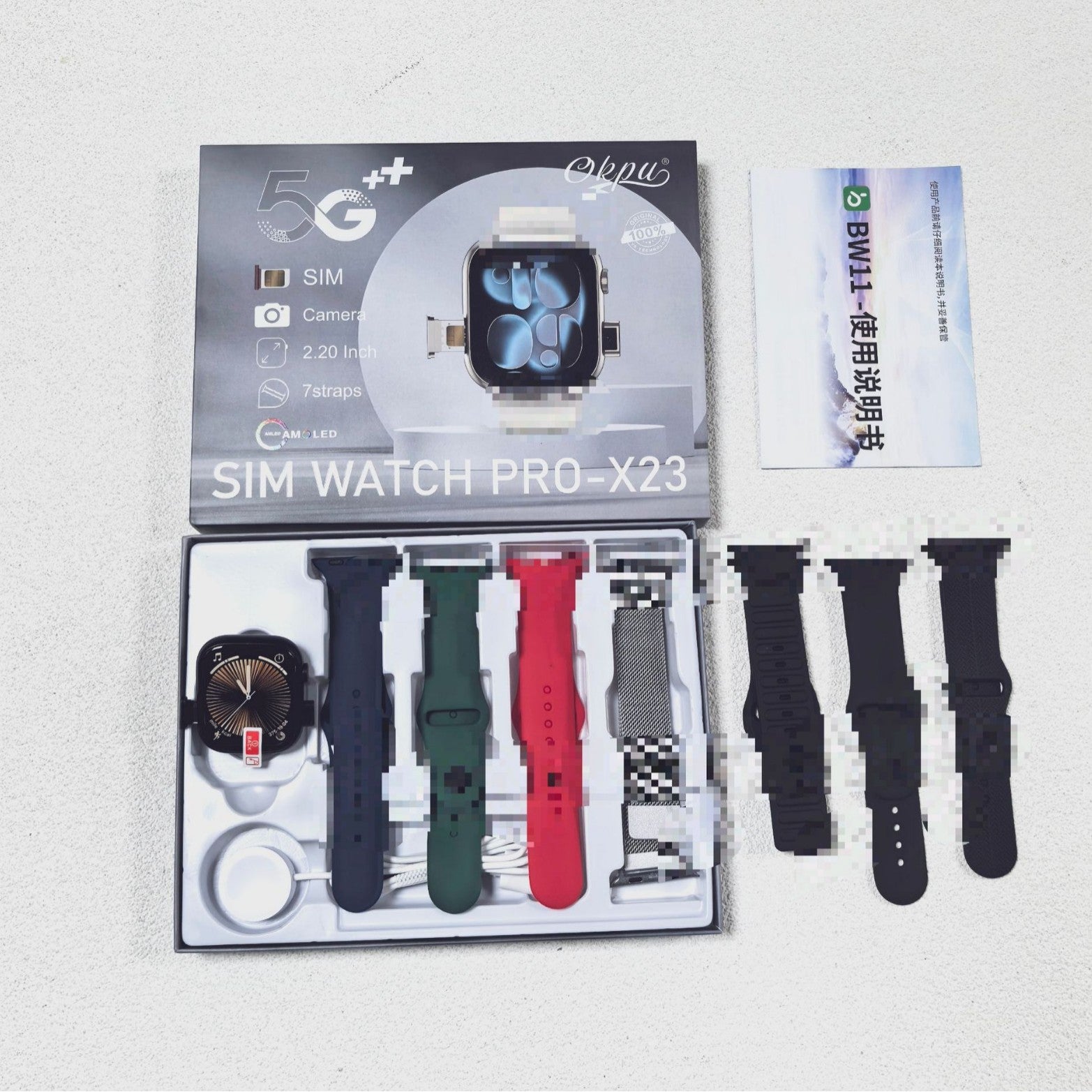 Smartwatch Multi-Strap Kit avec charge magnétique