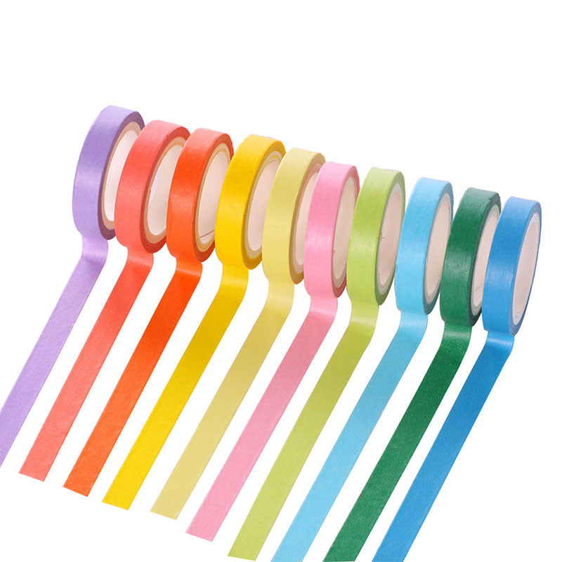 Set de ruban adhésif couleur solide Diy