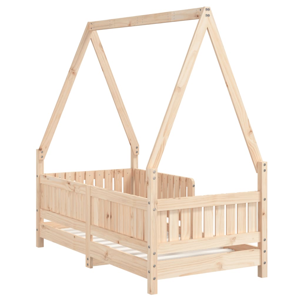 Lit pour enfants Bois de pin massif Lit pour enfants Bois de pin massif