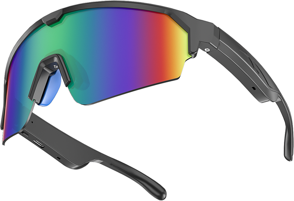 Lunettes de soleil de vélo intelligentes UV400 Anti-UV Windproof Outdoor Road Bike Sports Lunettes de soleil Wirel