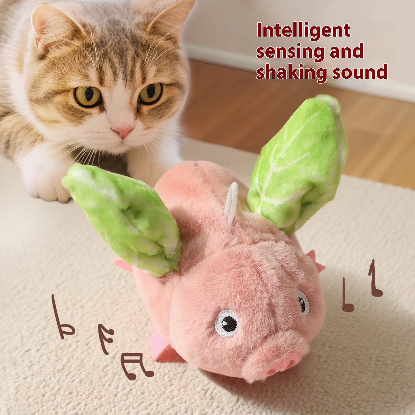 Électrique Pig simulation chat jouet son auto-Hi soulager l'ennui