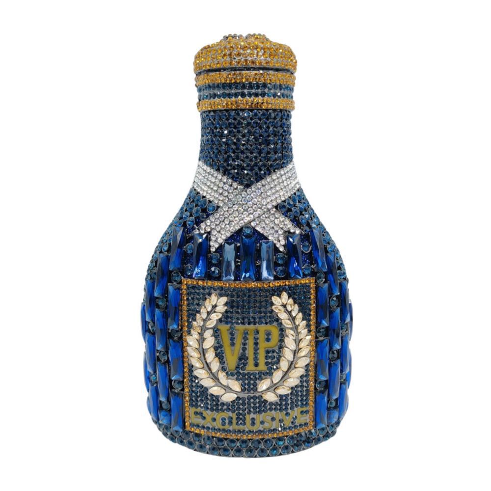 Champagne Bouteille Diamond Hand Holding Sac de dîner
