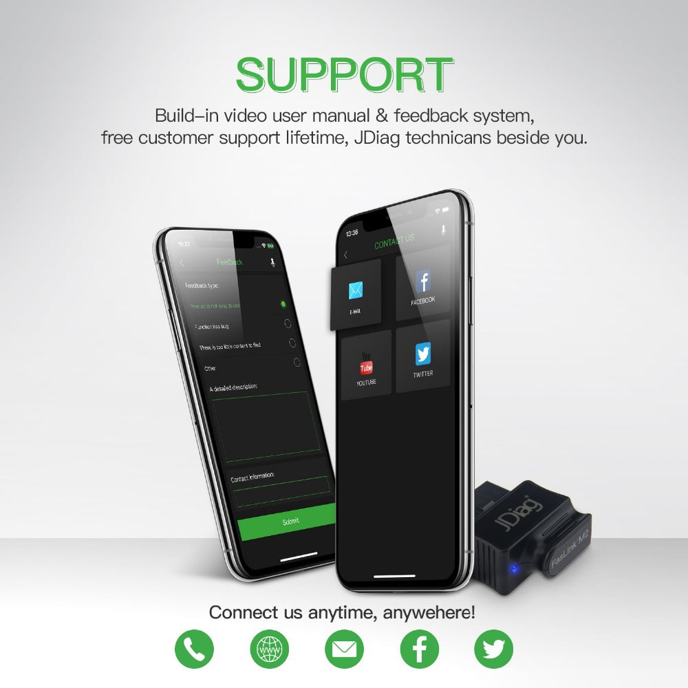 Lecteur de code OBDII scanner de diagnostic automobile