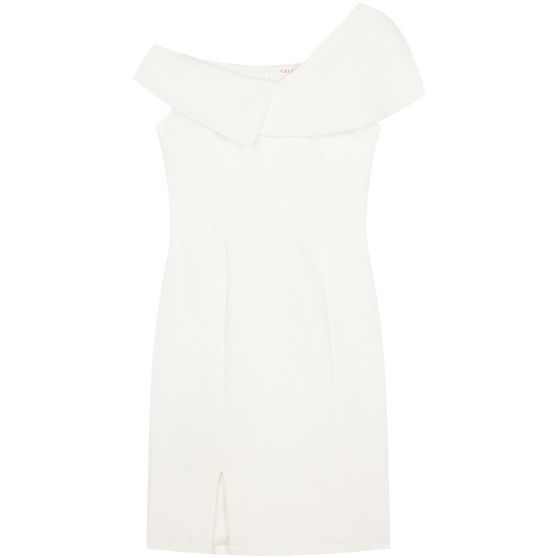 Robe blanche fractionnée