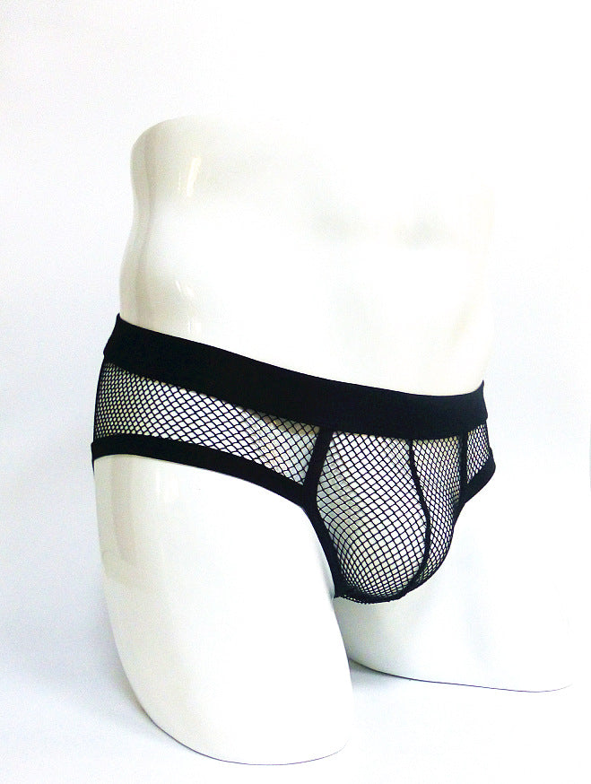 Sous-vêtements homme Transparent Mesh Slips Basse taille Convex Design Sous-vêtements hommes