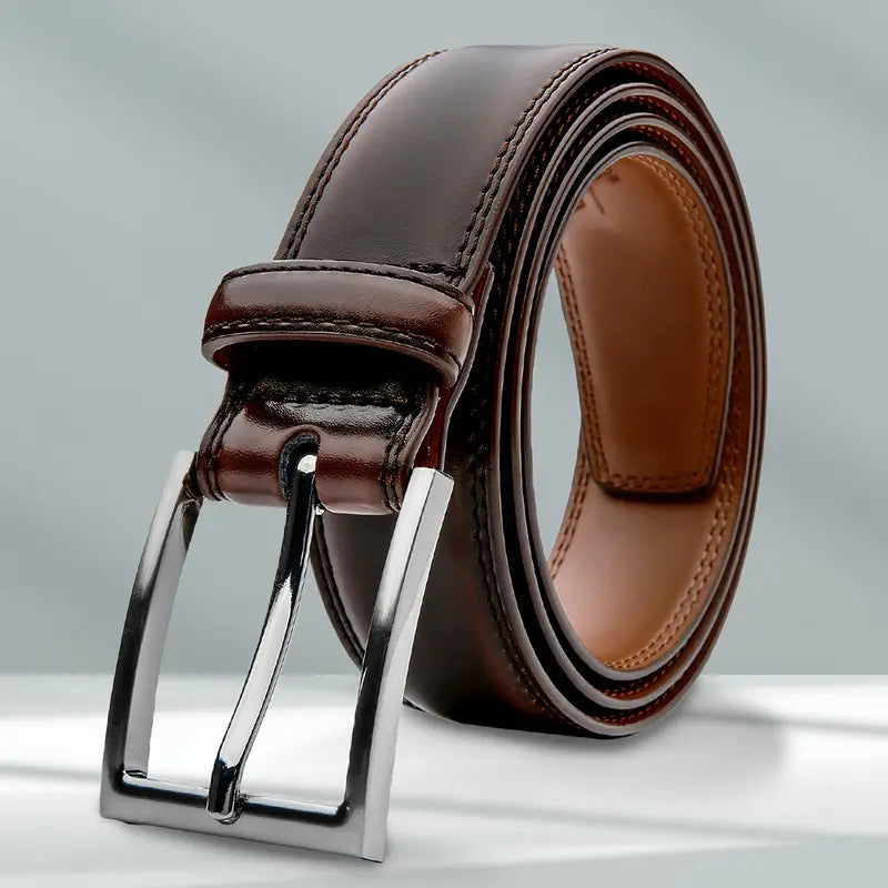 Ceinture décontractée simple en cuir pour hommes