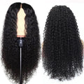 Bandeau synthétique mode avec cheveux bouclés longs noirs