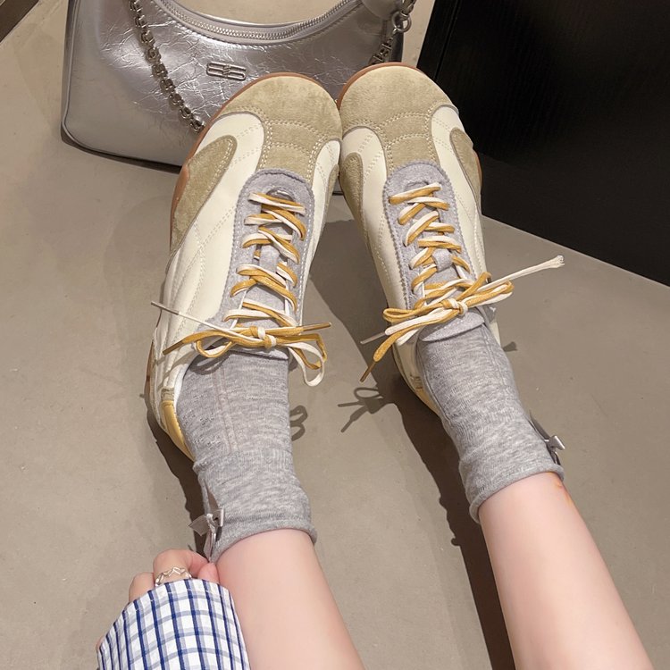 Femmes Retro Allemand Trainer Chaussures Été Arrivée Couleur Block Polyvalent Sport Casual Sneaker