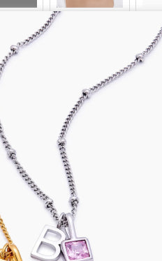 Chaîne de perles en acier inoxydable Collier personnalisable