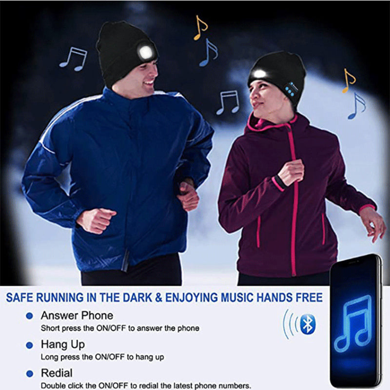 Hot Bluetooth 5.0 LED casque casque stéréo sans fil lecteur de musique avec MIC pour mains libres