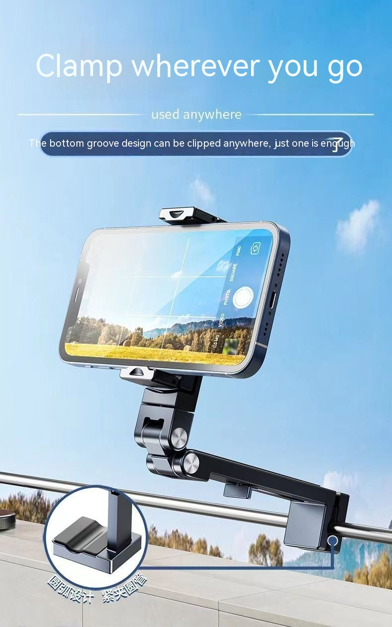 Support portable de téléphone pliable en alliage d'aluminium
