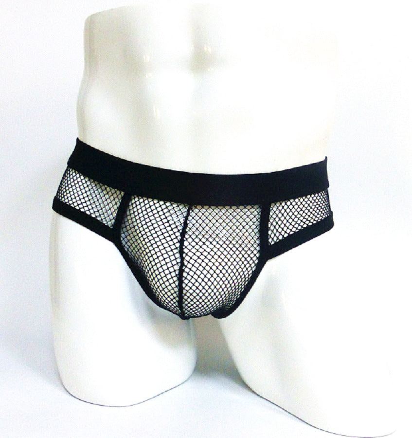 Sous-vêtements homme Transparent Mesh Slips Basse taille Convex Design Sous-vêtements hommes